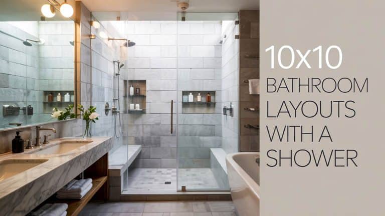 10×10 Bathroom Layouts With A Shower to Inspire Your Next Remodel