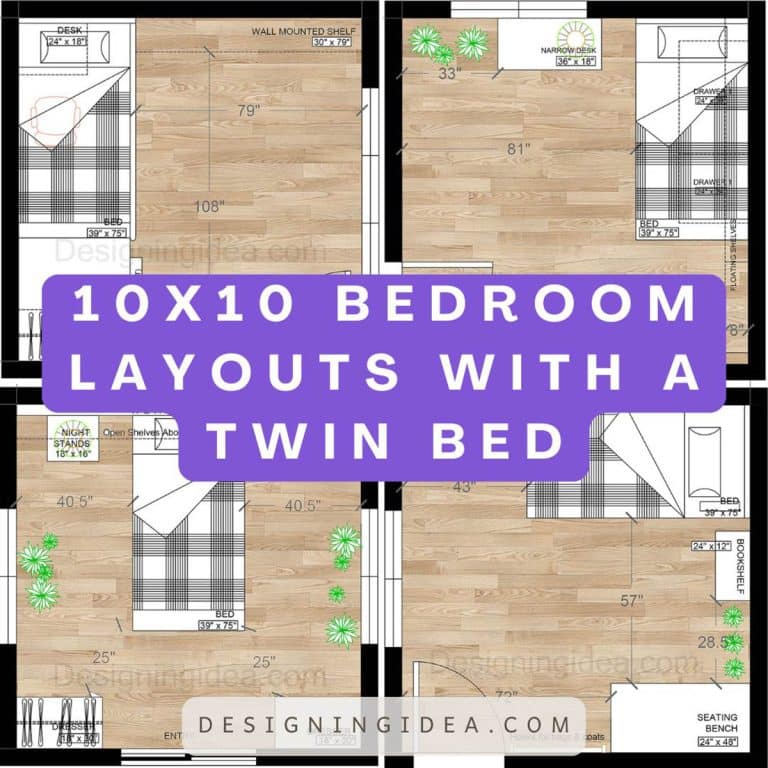 10×10 Bedroom Layouts with a Twin Bed