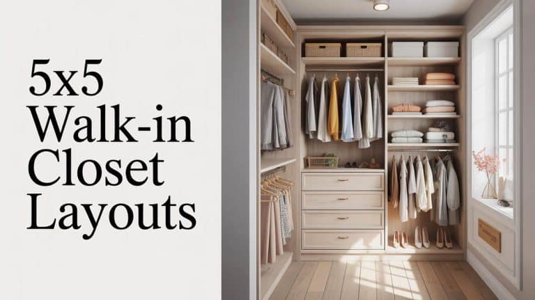 5 Functional 5×5 Walk-In Closet Layouts You’ll Love