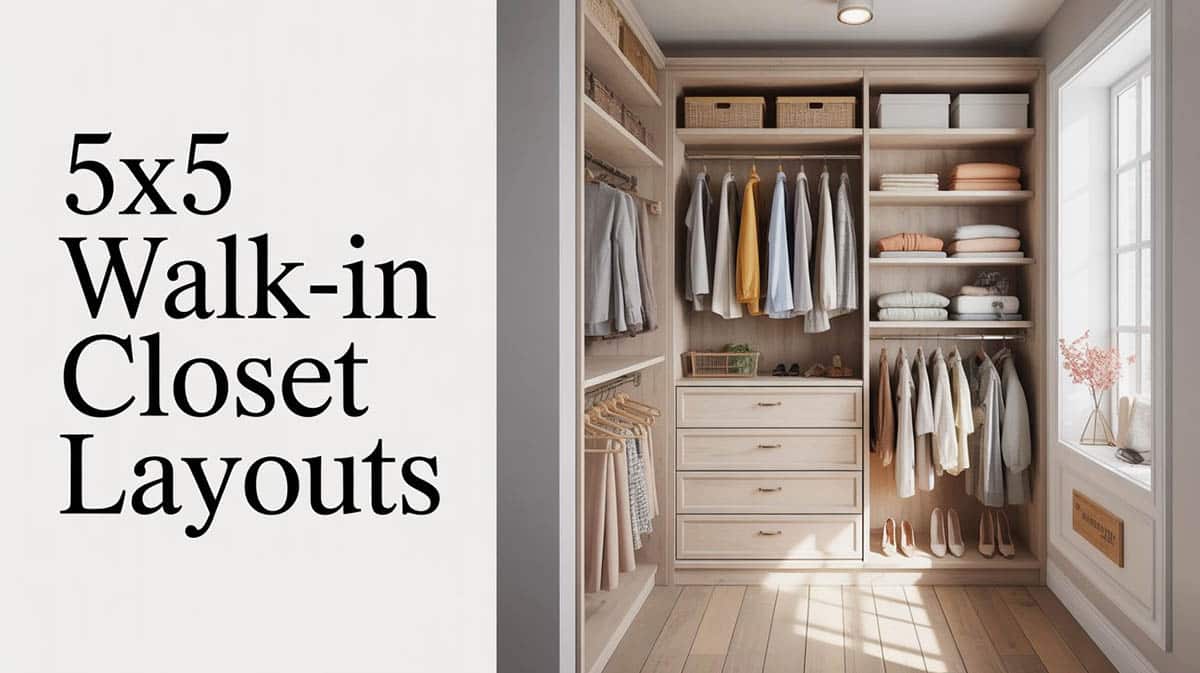 5x5 Walk-In Closet Layouts