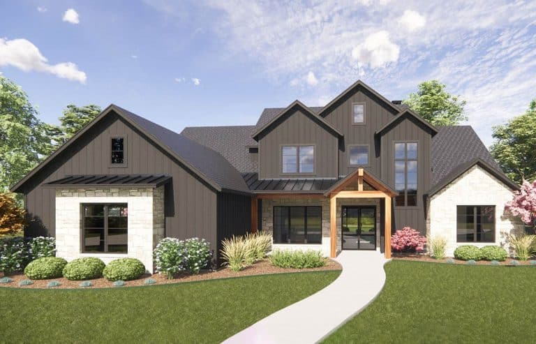 American Craftsman House Plan (2 Story Design)