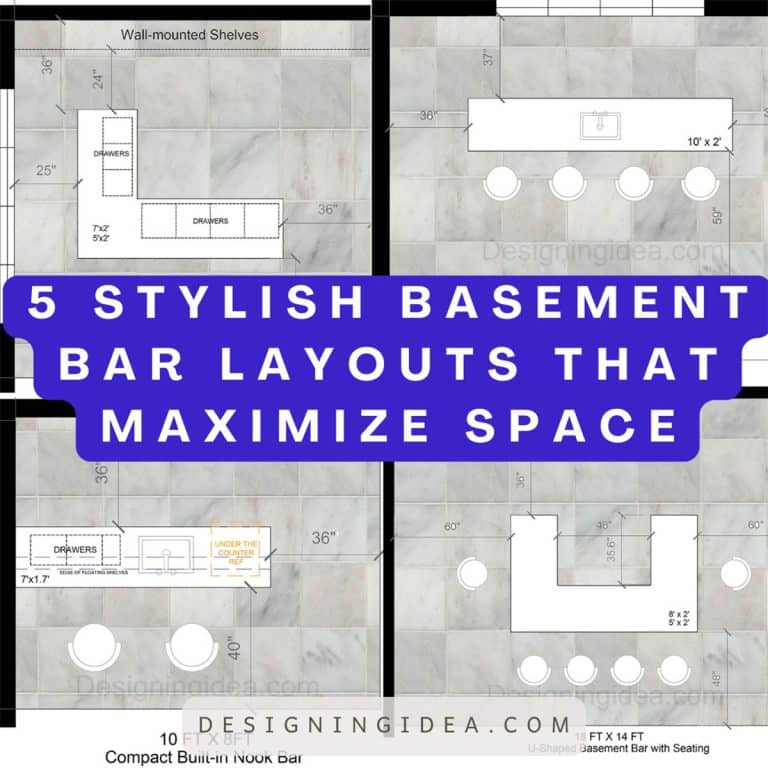 5 Stylish Basement Bar Layouts That Help Maximize Your Space