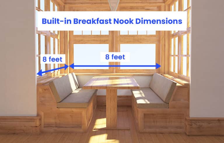 Breakfast Nook Dimensions (Size Guide)