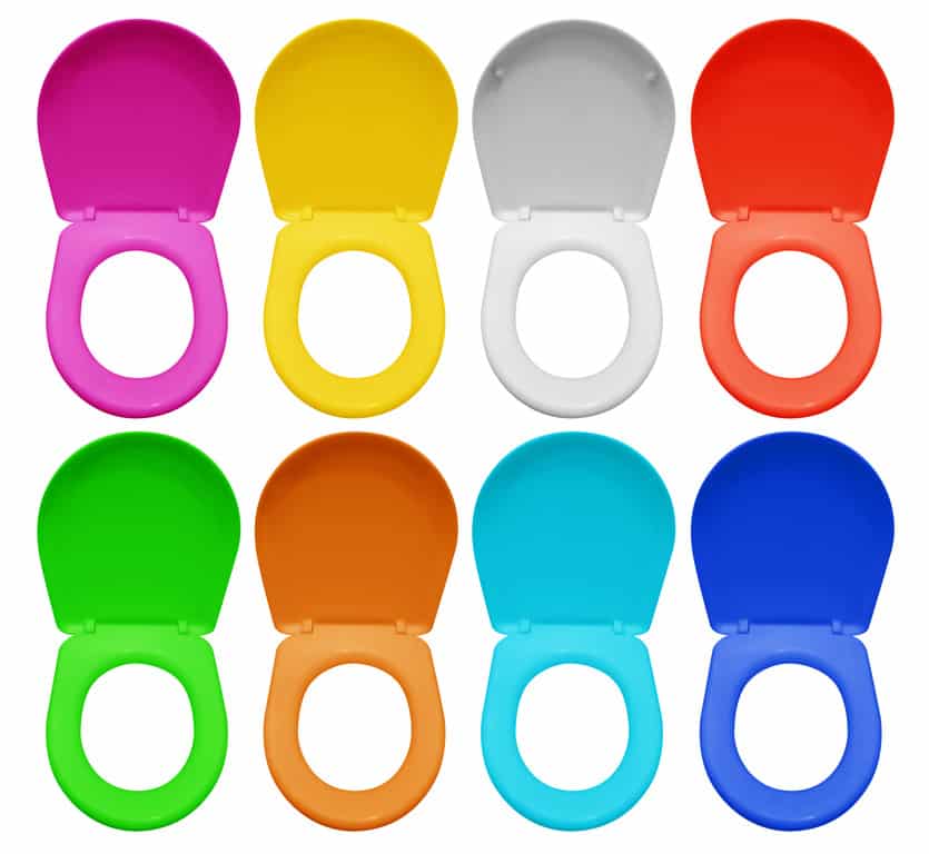 Colorful toilet seats