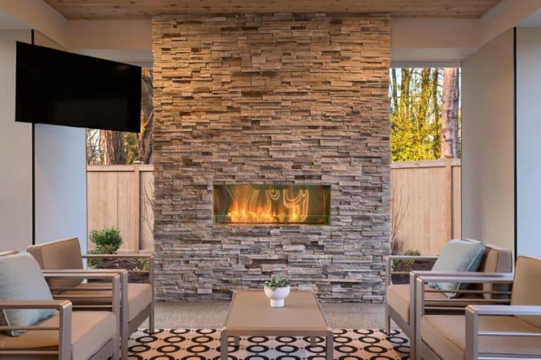 9 Stunning Ledger Stone Fireplace Wall Designs