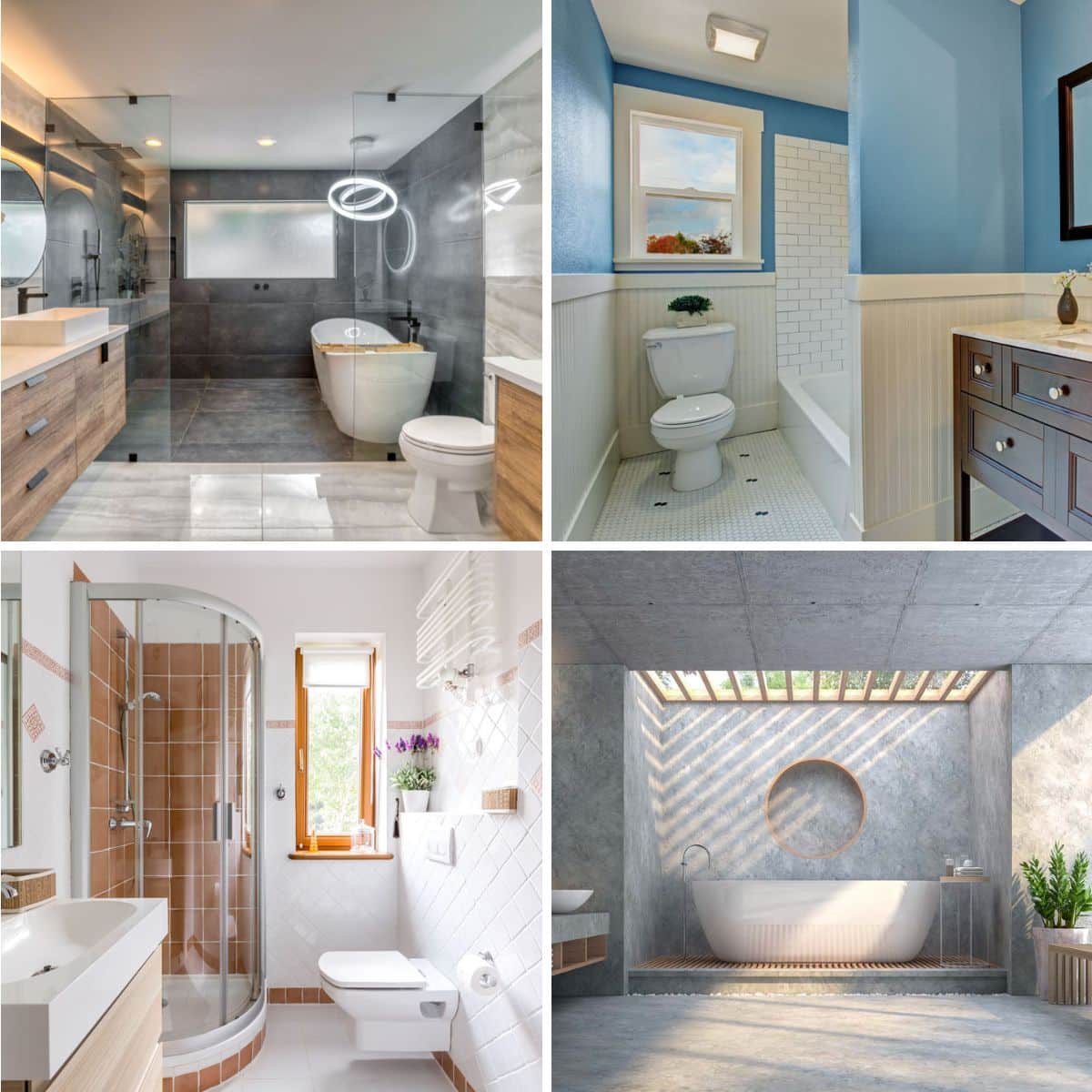 different bathroom color scheme designs