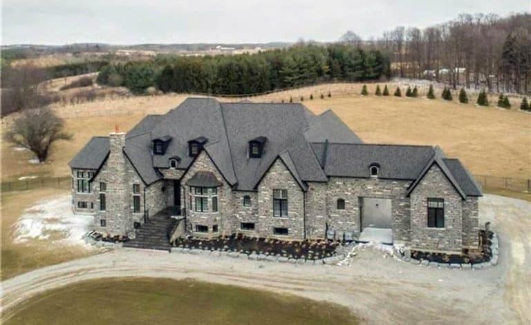 European Style Home Plan With Stone Exterior, 5 Bedrooms & 9 Baths