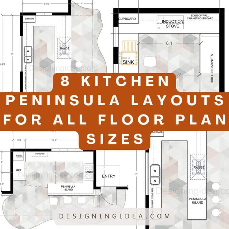 8 Kitchen Peninsula Layouts For All Floor Plan Sizes