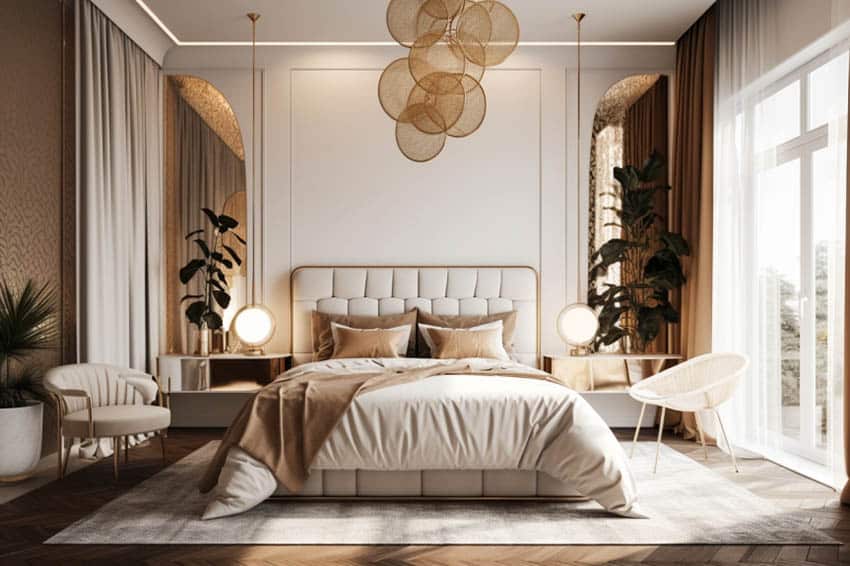 Art deco design bedroom