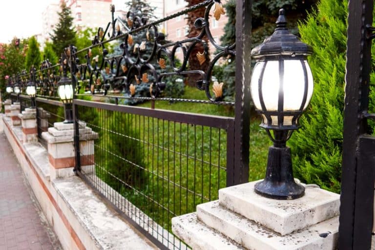 15 Fence Lighting Ideas With Post & Rail Designs