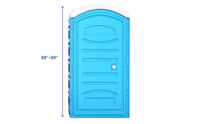 Portable toilet height