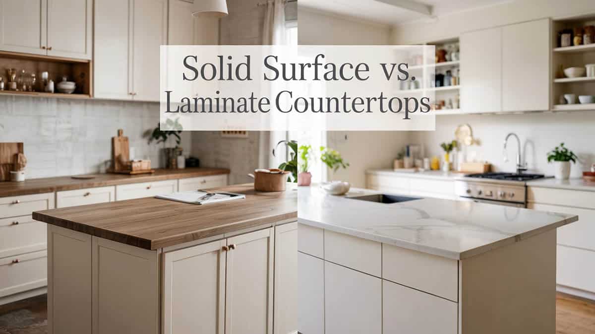 Solid Surface vs. Laminate Countertops