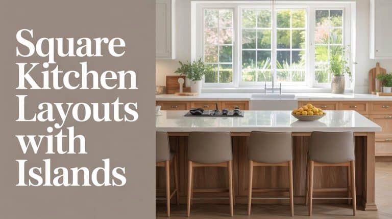 7 Square Kitchen Layouts With Islands for Small, Medium & Large Spaces